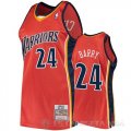 Camiseta Rick Barry #24 Golden State Warriors 2009-10 Hardwood Classics Naranja
