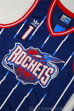 Camiseta Mcgrady #1 Houston Rockets Azul