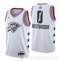 Camiseta Russell Westbrook #0 All Star 2019 Oklahoma City Thunder Blanco