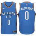 Camiseta Russell Westbrook #0 Oklahoma City Thunder 2017-18 Azul