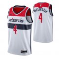 Camiseta Russell Westbrook NO 4 Washington Wizards Association 2020-21 Blanco