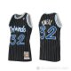 Camiseta Shaquille O'neal #32 Orlando Magic Hardwood Classics Autentico 1994 Negro