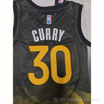 Camiseta Stephen Curry #30 Golden State Warriors Ciudad 2022-23 Negro