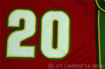 Camiseta Payton Sonics #20 Seattle SuperSonics Rojo