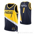 Camiseta T.J. Warren NO 1 Indiana Pacers Ciudad 2021-22 Azul