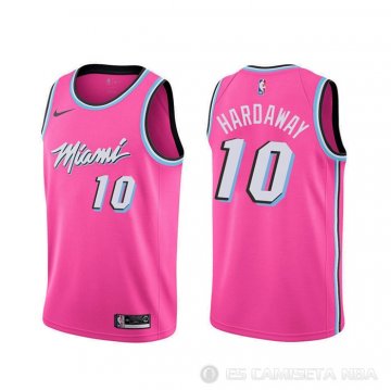 Camiseta Tim Hardaway #10 Miami Heat Earned Rosa