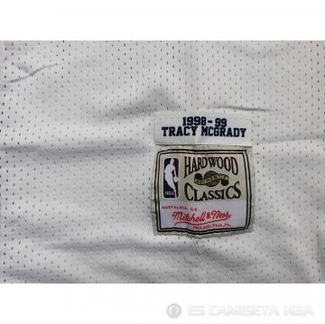 Camiseta Tracy Mcgrady #1 Toronto Raptors Mitchell & Ness 1998-99 Split Violeta Blanco