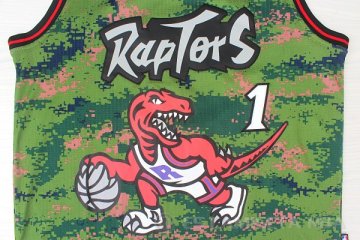 Camiseta Tracy Mcgrady #1 Toronto Raptors Verde
