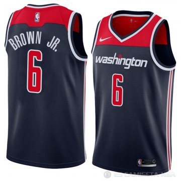Camiseta Troy Marronstatement #6 Washington Wizards Statement 2018 Negro