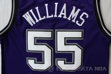 Camiseta Williams #55 Sacramento Kings Retro Purpura