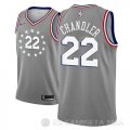 Camiseta Wilson Chandler #22 Philadelphia 76ers Ciudad 2018-19 Gris