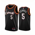 Camiseta Yogi Ferrell NO 5 Cleveland Cavaliers Ciudad 2020-21 Negro