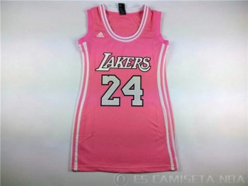 Camiseta #24 Los Angeles Lakers Mujer Rosa