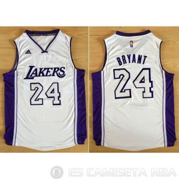 Camiseta Lakers Bryant Autentico #24 Blanco