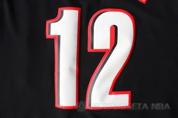 Camiseta Aldridge #12 Portland Trail Blazers Negro