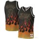 Camiseta Allen Iverson NO 3 Philadelphia 76ers Flames Negro