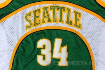 Camiseta Allen Sonics #34 Seattle SuperSonics Verde