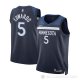 Camiseta Anthony Edwards #5 Minnesota Timberwolves Nino Icon Azul