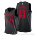 Camiseta Anthony Tolliver #43 Portland Trail Blazers Ciudad Negro