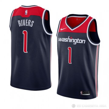 Camiseta Austin Rivers #1 Washington Wizards Statement 2018 Negro