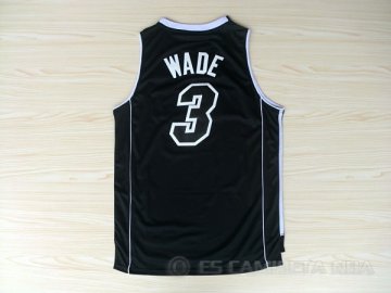 Camiseta Back to Wade #3 Miami Heat Negro