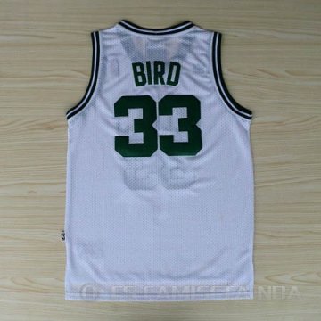Camiseta Bird #33 Boston Celtics Blanco