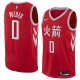 Camiseta Briante Weber #0 Houston Rockets Ciudad 2018 Rojo