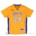 Camiseta Bryant #24 Los Angeles Lakers Manga Corta Amarillo
