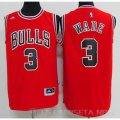 Camiseta Bulls Wade #3 Rojo