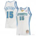 Camiseta Carmelo Anthony #15 Denver Nuggets Mitchell & Ness 2006-07 Blanco