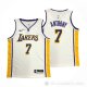 Camiseta Carmelo Anthony NO 7 Los Angeles Lakers Association Blanco