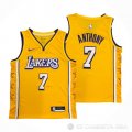 Camiseta Carmelo Anthony NO 7 Los Angeles Lakers Ciudad 2019-20 Amarillo
