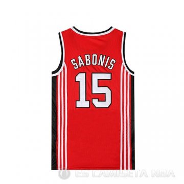 Camiseta Cccp Sabonis #15 Pelicula Rojo