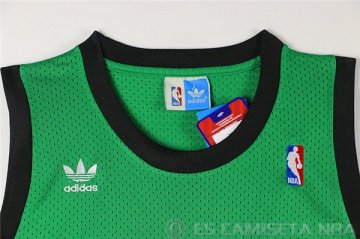 Camiseta Bird #33 Boston Celtics Borde DE Color Verde Oscuro