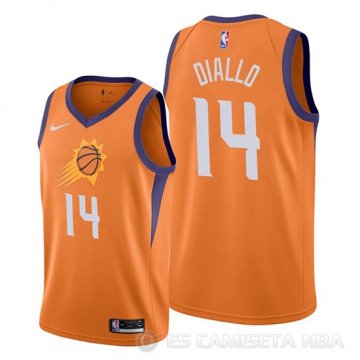 Camiseta Cheick Diallo #14 Phoenix Suns Statement Naranja