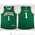 Camiseta Rose #1 Chicago Bulls Verde