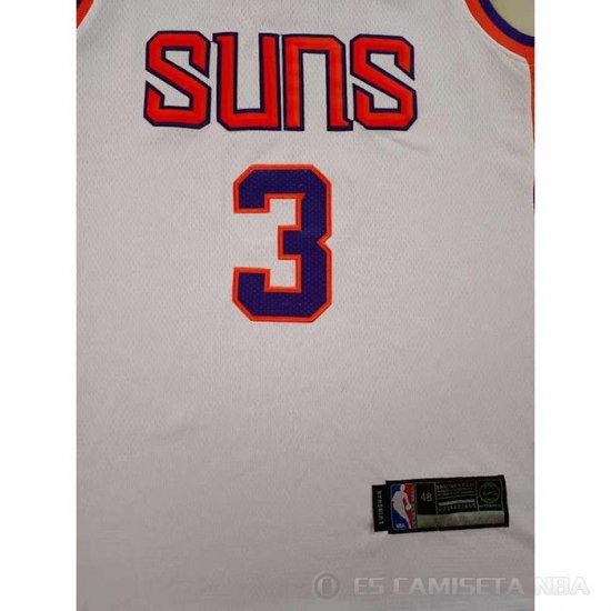 Camiseta Chris Paul NO 3 Phoenix Suns Association 2021 Blanco - Haga un click en la imagen para cerrar