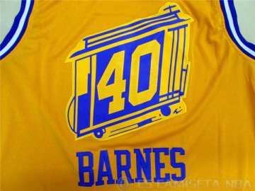 Camiseta Barnes #40 Golden State Warriors Amarillo