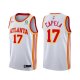 Camiseta Clint Capela NO 17 Atlanta Hawks Association 2020-21 Blanco