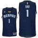 Camiseta Dad #1 Memphis Grizzlies Dia del Padre Azul