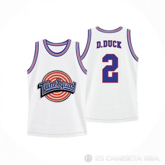 Camiseta Daffy Duck #2 Tune Squad Nino Blanco - Haga un click en la imagen para cerrar