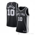 Camiseta DeMar DeRozan NO 10 San Antonio Spurs Icon 2020-21 Negro