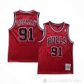 Camiseta Dennis Rodman #91 Chicago Bulls Mitchell & Ness 1996-97 Rojo