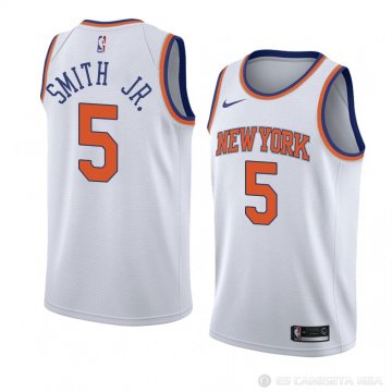 Camiseta Dennis Smith Jr. #5 New York Knicks Statement 2018 Blanco