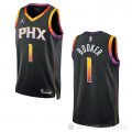 Camiseta Devin Booker #1 Phoenix Suns Statement 2022-23 Negro