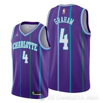 Camiseta Devonte\' Graham #4 Charlotte Hornets Classic 2019-20 Violeta