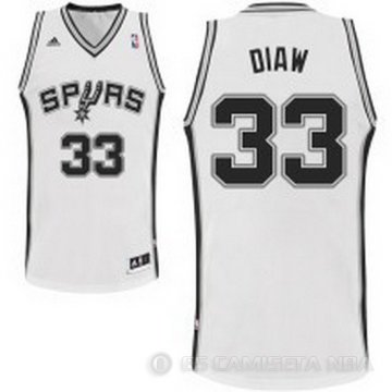 Camiseta Diaw #33 San Antonio Spurs Blanco