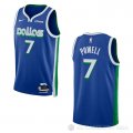 Camiseta Dwight Powell #7 Dallas Mavericks Ciudad 2022-23 Azul