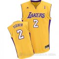 Camiseta Fisher #2 Los Angeles Lakers Amarillo