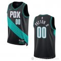 Camiseta Gary Payton II #00 Portland Trail Blazers Ciudad 2022-23 Negro